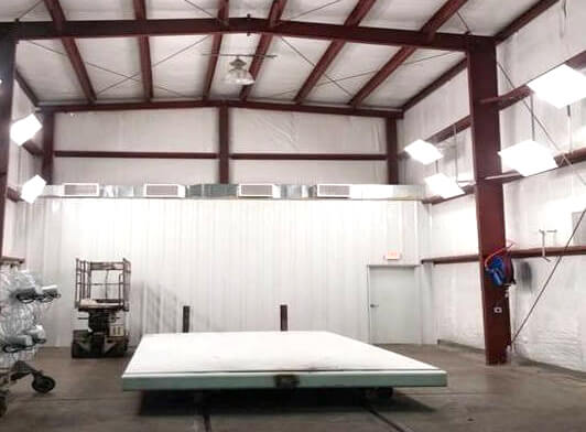 A controlled post–vapor-phase room for final tightening and quality checks.