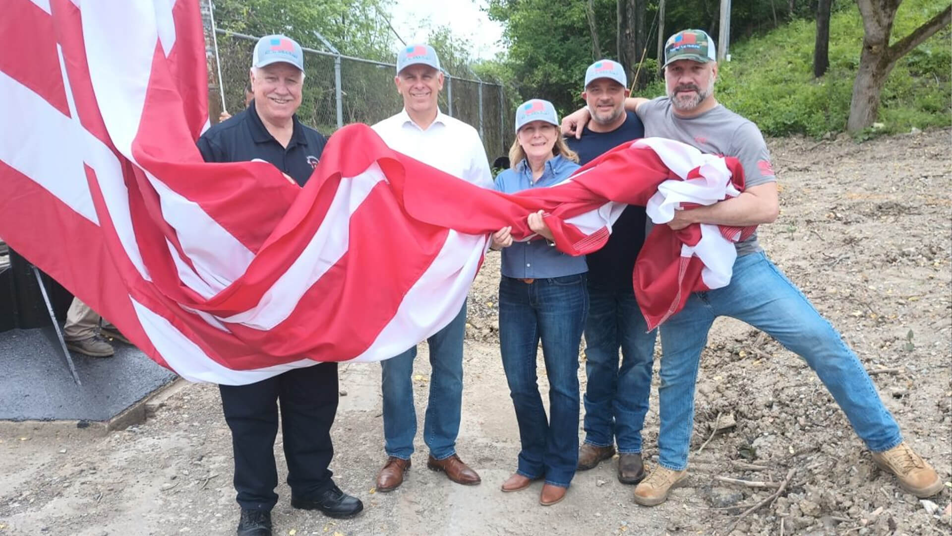 ​Refurbished Flagpole, New Flag Dedicated in Canonsburg