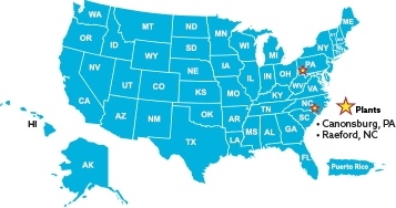 ​PTT National Field Services – Coverage Areas